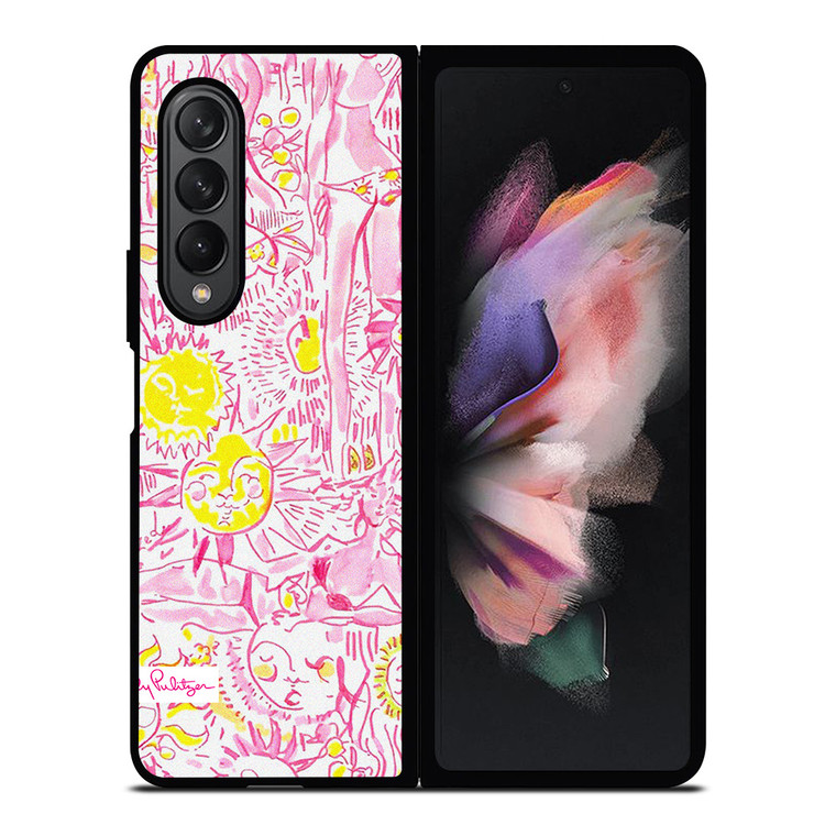 LILLY PULITZER BEACH WOMAN  Samsung Galaxy Z Fold 3 Case Cover