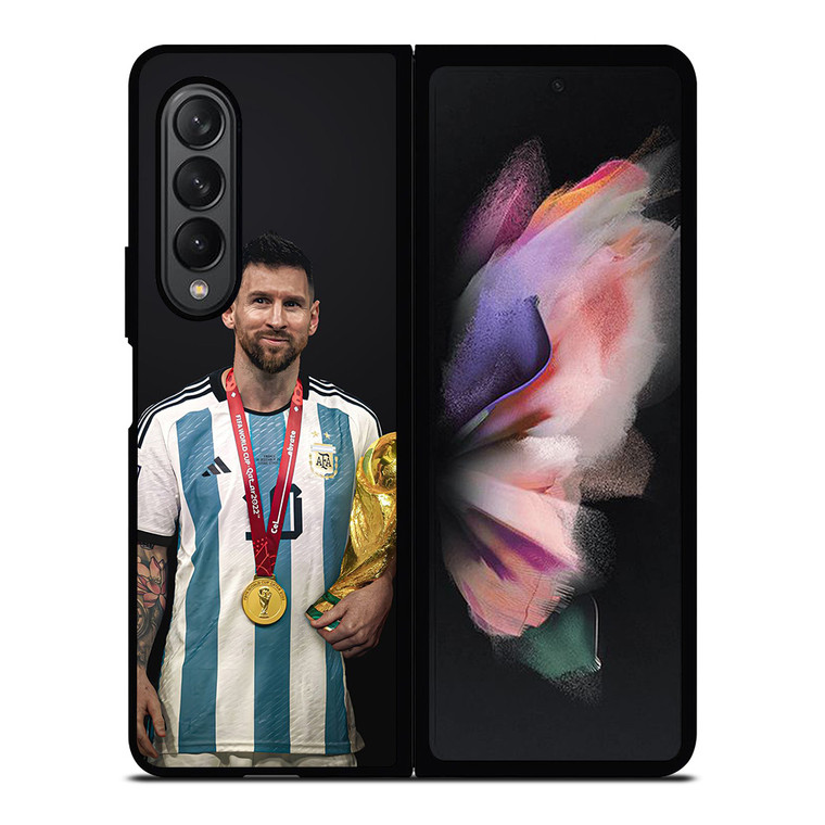 LIONEL MESSI WORLD CUP CHAMPIONS Samsung Galaxy Z Fold 3 Case Cover
