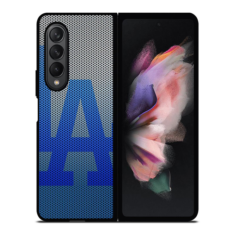 LOS ANGELES DODGERS METAL CARBON Samsung Galaxy Z Fold 3 Case Cover