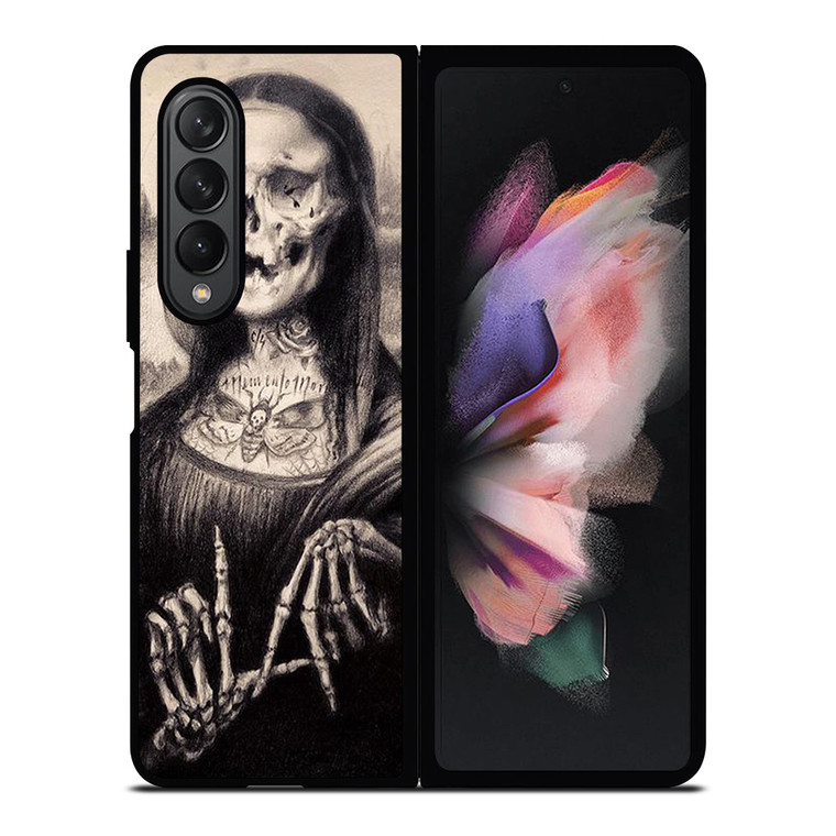 LOS ANGELES DODGERS MONA LISA ART Samsung Galaxy Z Fold 3 Case Cover