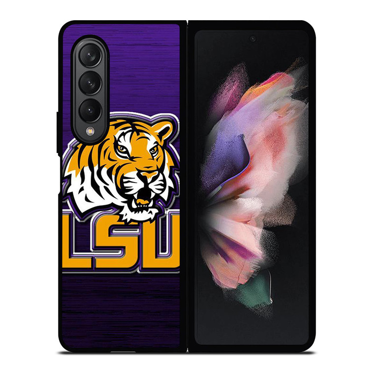 LSU TIGERS WOOD EMBLEM Samsung Galaxy Z Fold 3 Case Cover