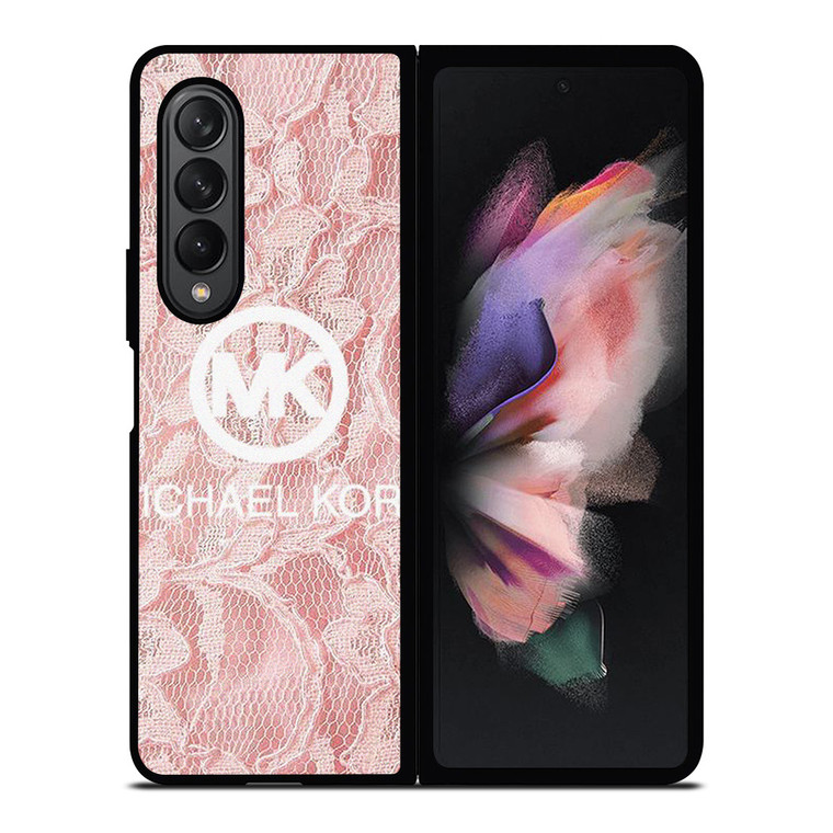 MICHAEL KORS PINK FABRIC Samsung Galaxy Z Fold 3 Case Cover