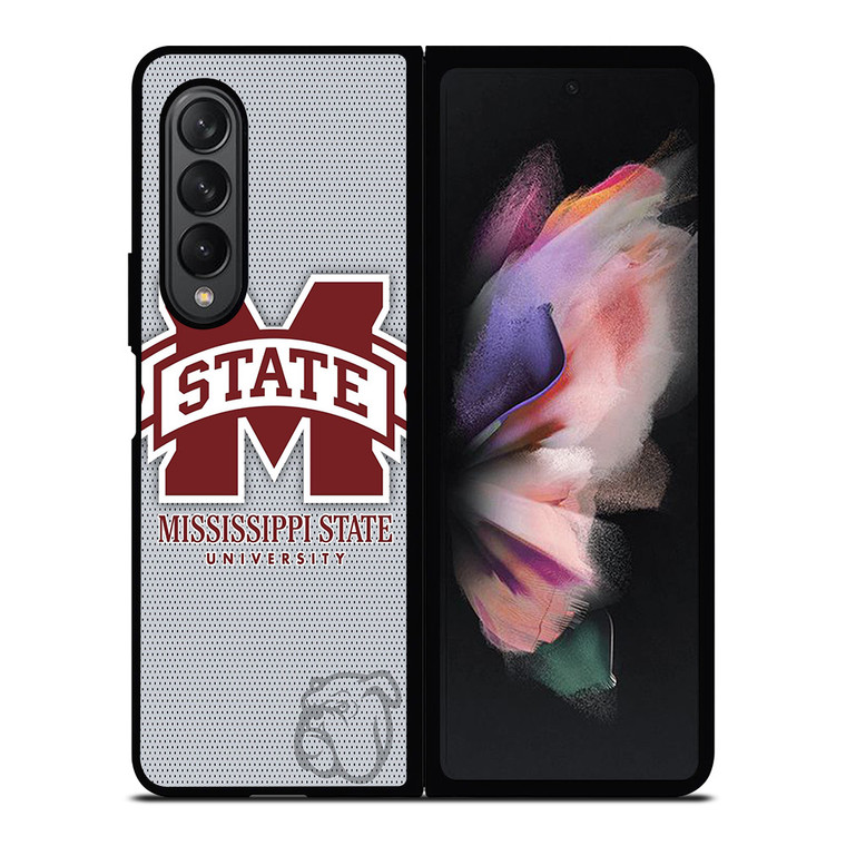 MISSISSIPPI STATE BASKETBALL CARBON LOGO Samsung Galaxy Z Fold 3 Case Cover