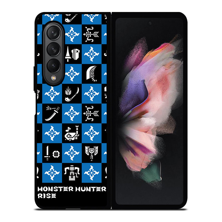 MONSTER HUNTER RISE GAMES SYMBOL PATTERN Samsung Galaxy Z Fold 3 Case Cover