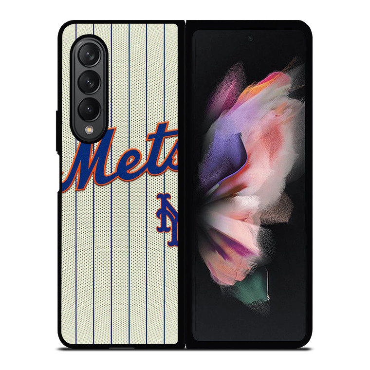 NEW YORK METS BASEBALL STRIPE SYMBOL Samsung Galaxy Z Fold 3 Case Cover