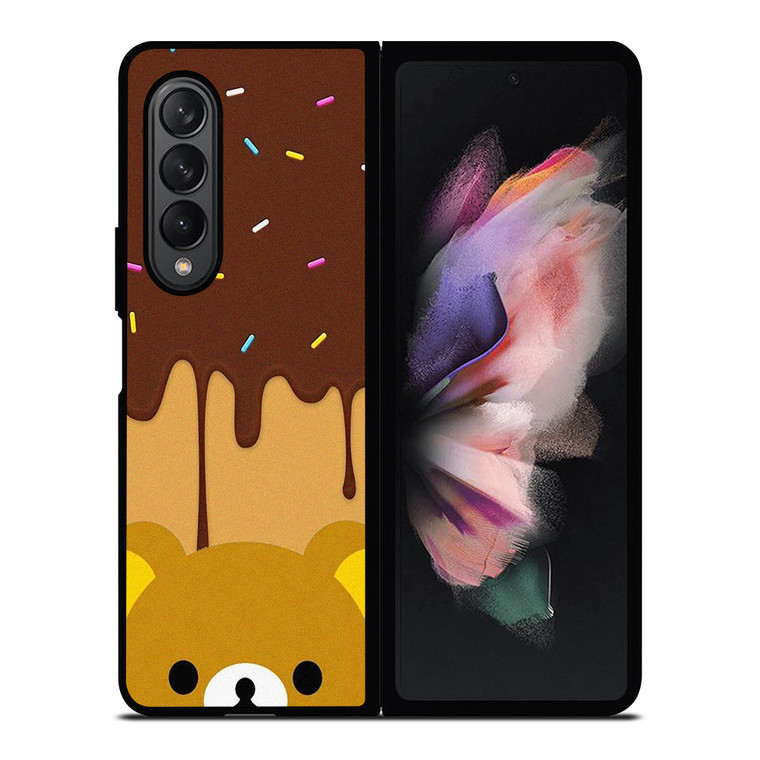 RILAKKUMA BEAR CUTE Samsung Galaxy Z Fold 3 Case Cover