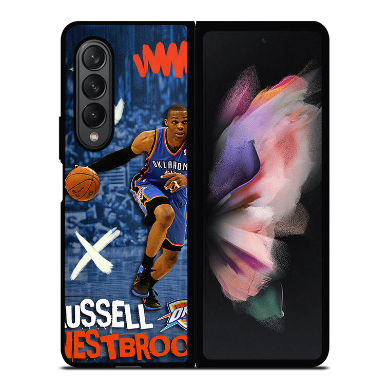 RUSSELL WESTBROOK OKC OKLAHOMA CITY THUNDER Samsung Galaxy Z Fold 3 Case Cover