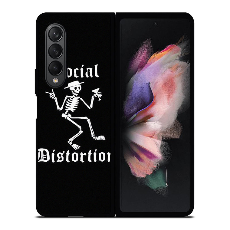 SOCIAL DISTORTION ROCK BAND SKULL SYMBOL Samsung Galaxy Z Fold 3 Case Cover