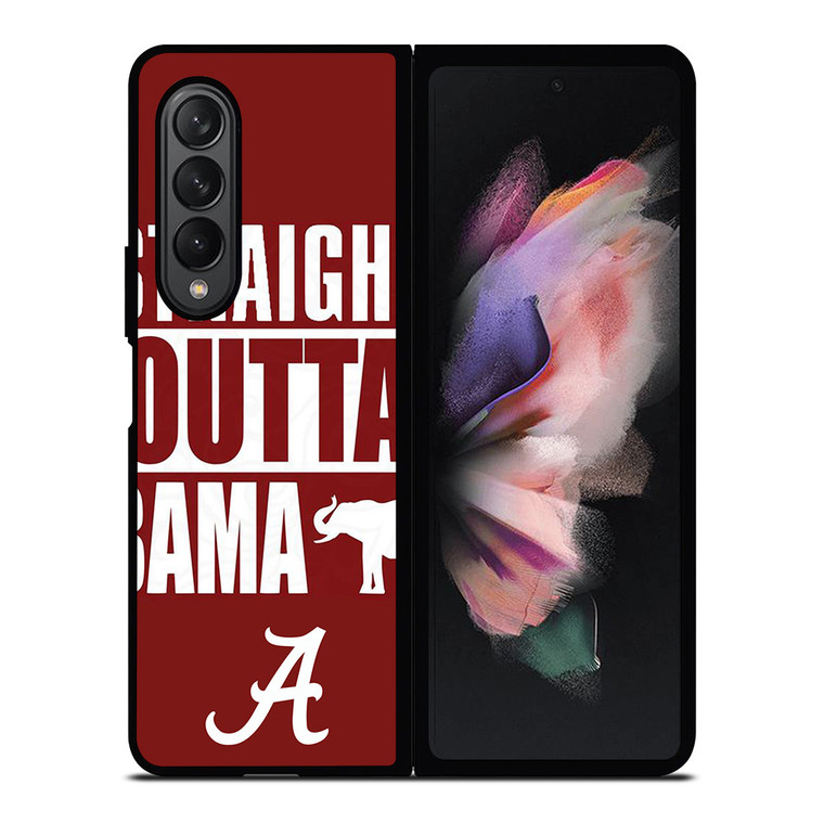 STRAIGHT OUTTA BAMA ALABAMA CRIMSON TIDE Samsung Galaxy Z Fold 3 Case Cover