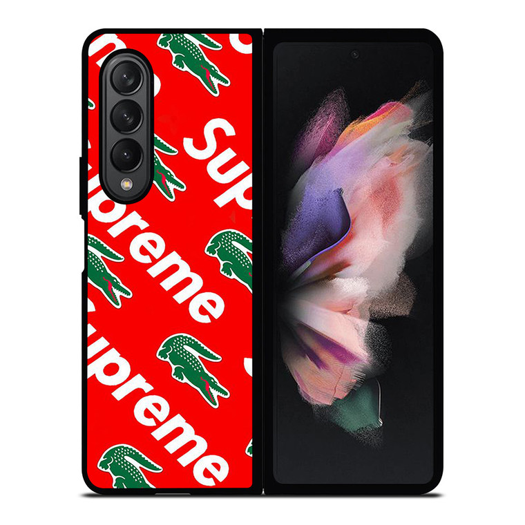 SUPREME X LACOSTE Samsung Galaxy Z Fold 3 Case Cover