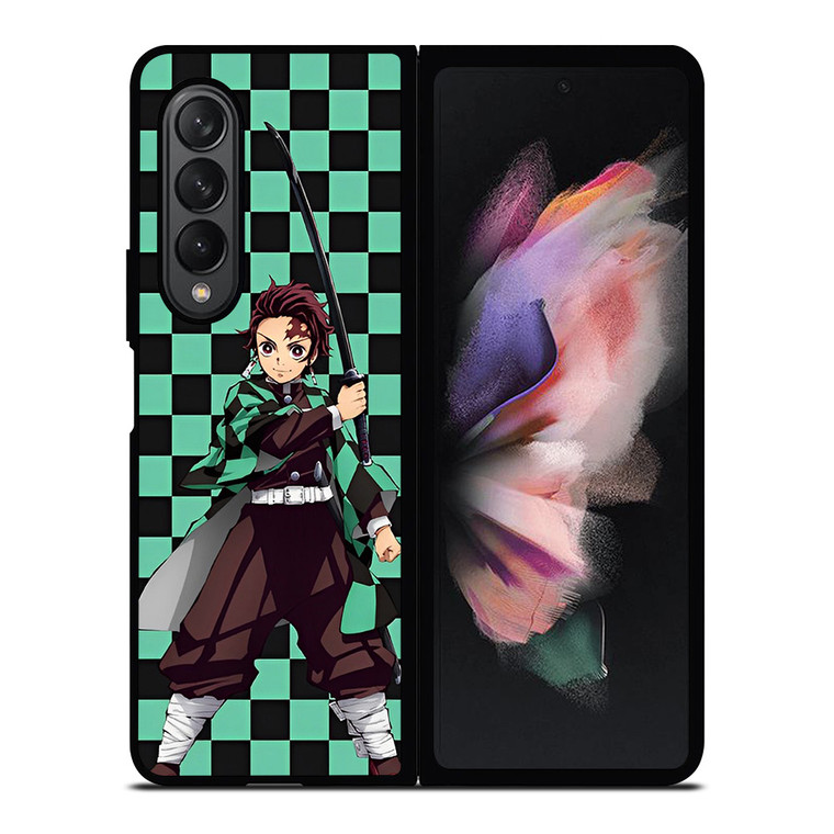 TANJIRO KAMADO DEMON SLAYER PATTERN Samsung Galaxy Z Fold 3 Case Cover