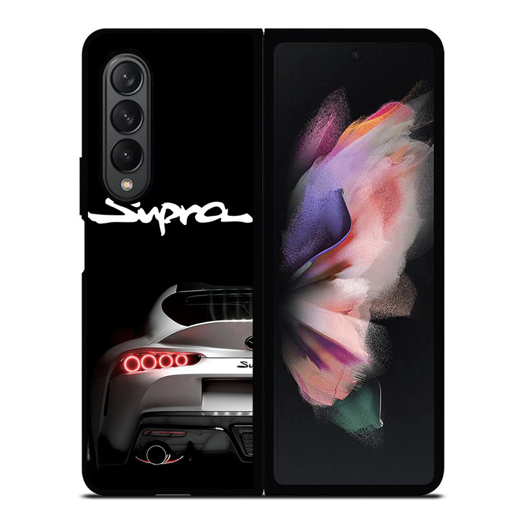 TOYOTA SUPRA CARS WHITE Samsung Galaxy Z Fold 3 Case Cover