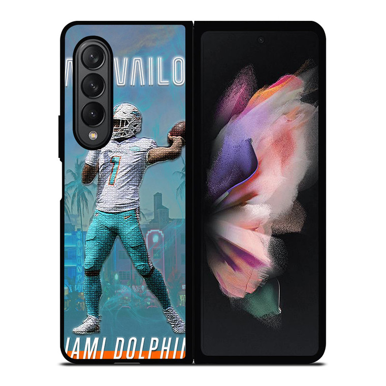 TUA TAGOVAILOA MIAMI DOLPHINS Samsung Galaxy Z Fold 3 Case Cover