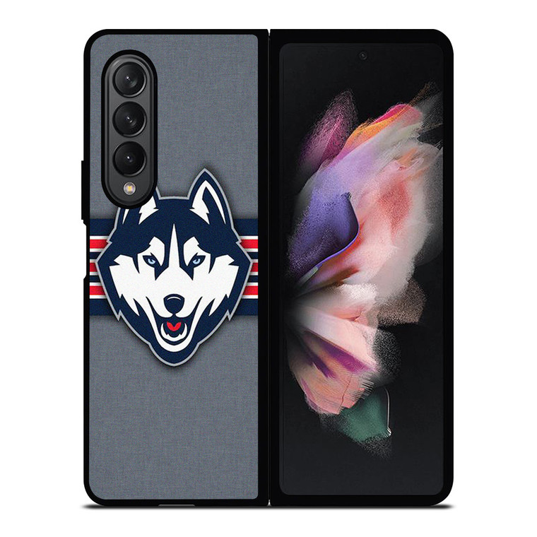 UCONN HUSKIES LOGO ICON Samsung Galaxy Z Fold 3 Case Cover