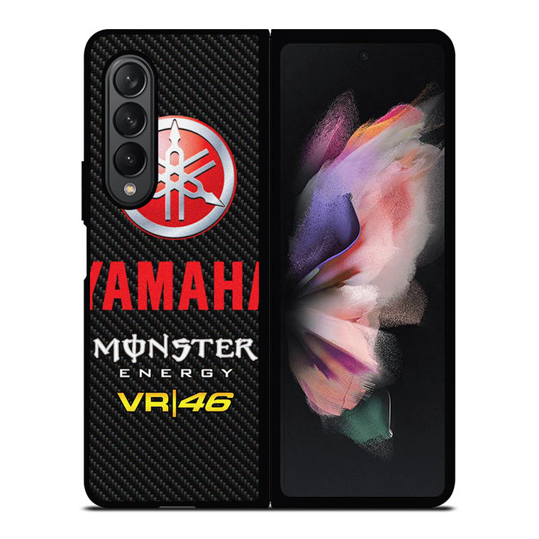 YAMAHA RACING VR46 CARBON LOGO Samsung Galaxy Z Fold 3 Case Cover