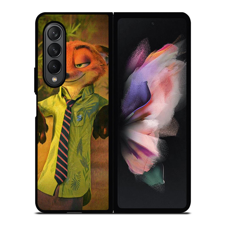 ZOOTOPIA NICK WILDE CARTOON Samsung Galaxy Z Fold 3 Case Cover