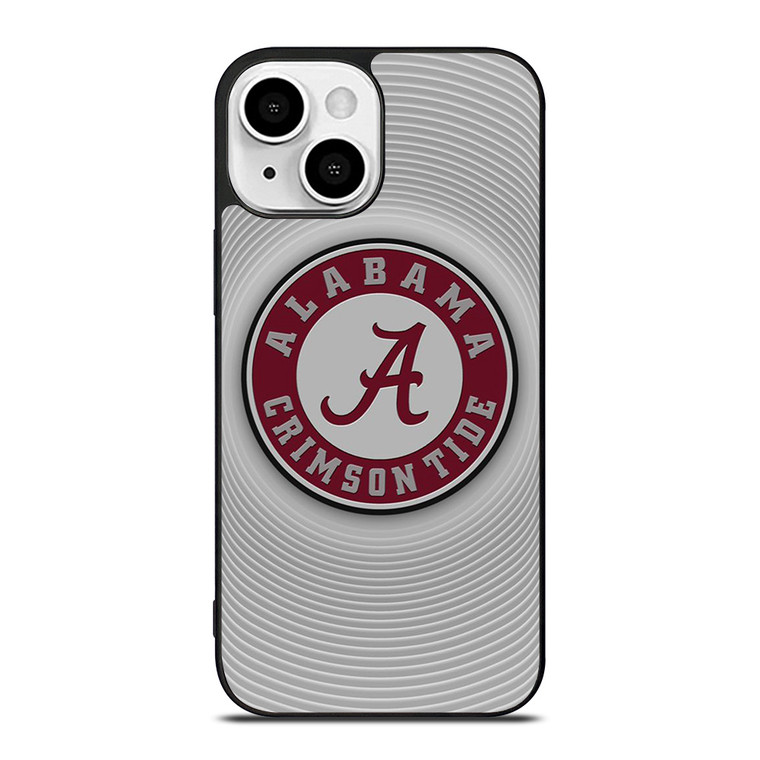 ALABAMA CRIMSON TIDE CIRCLE TEXTURE iPhone 13 Mini Case Cover