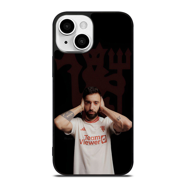BRUNO FERNANDES MANCHESTER UNITED RED DEVILS iPhone 13 Mini Case Cover