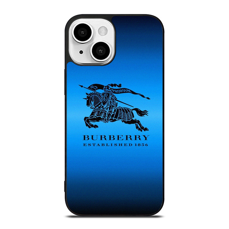 BURBERRY BLUE LOGO iPhone 13 Mini Case Cover