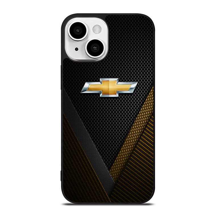 CHEROLET YELLOW CARBON EMBLEM iPhone 13 Mini Case Cover