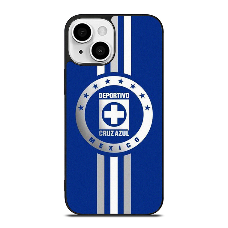 DEPORTIVO CRUZ AZUL MEXICO STRIPE LOGO iPhone 13 Mini Case Cover