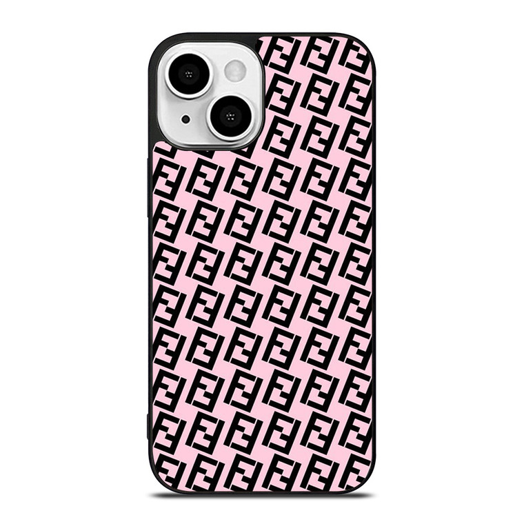FENDI ROMA PINK iPhone 13 Mini Case Cover