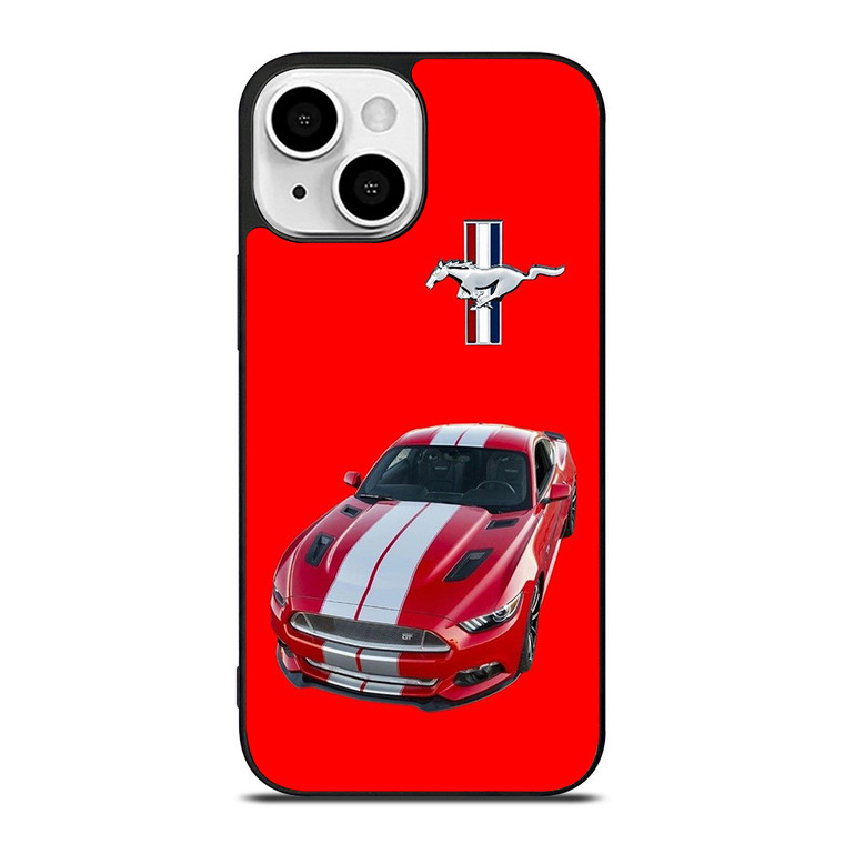 FORD MUSTANG RED CAR EMBLEM iPhone 13 Mini Case Cover