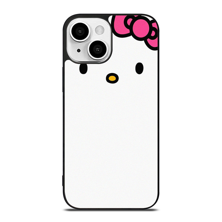HELLO KITTY FLAT ILLUSTRATION WHITE iPhone 13 Mini Case Cover