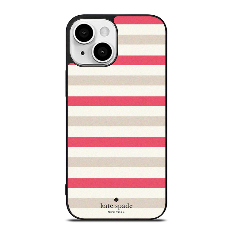 KATE SPADE NEW YORK PINK STRIPE iPhone 13 Mini Case Cover