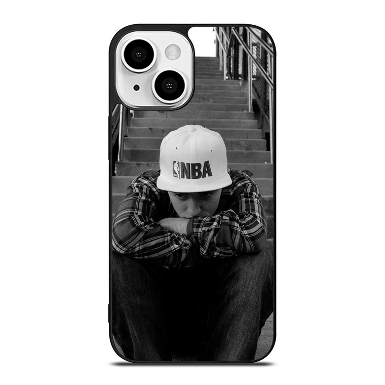 MAC MILLER BLACK WHITE NBA iPhone 13 Mini Case Cover