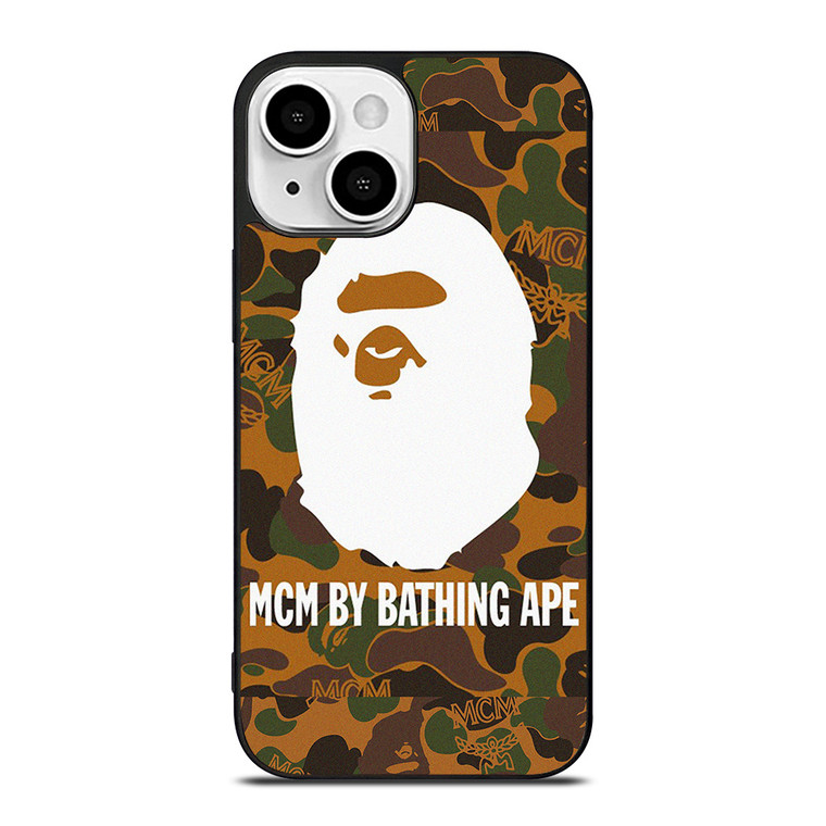 MCM BAPE BATHING APE CAMO iPhone 13 Mini Case Cover