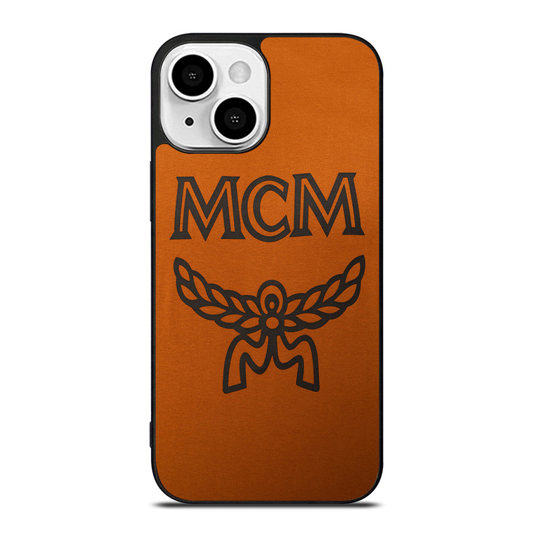 MCM WORLDWIDE SUEDE LOGO iPhone 13 Mini Case Cover