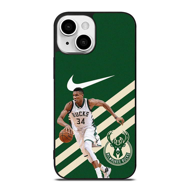 MILWAUKEE BUCKS NIKE GIANNIS ANTETOKOUNMPO iPhone 13 Mini Case Cover MILWAUKEE BUCKS NIKE GIANNIS ANTETOKOUNMPO iPhone 13 Mini Case Cover
