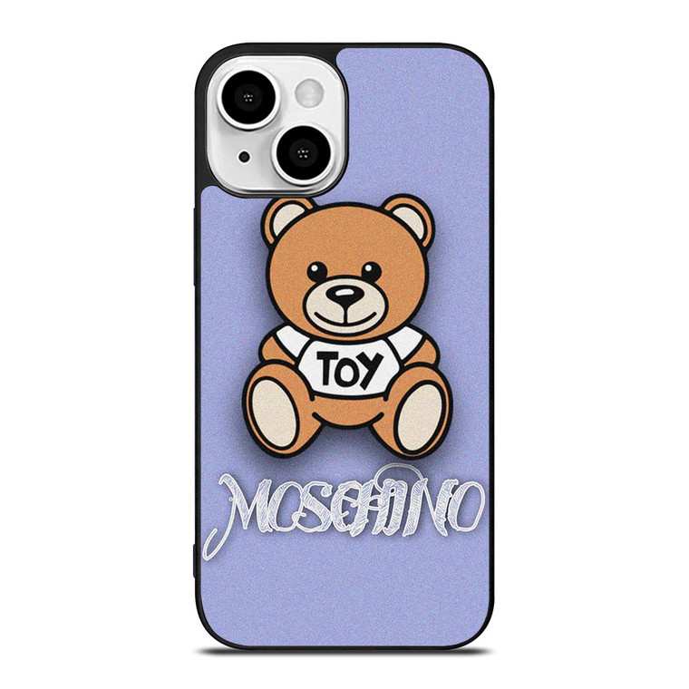 MOSCHINO TOY LOGO PURPLE iPhone 13 Mini Case Cover MOSCHINO TOY LOGO PURPLE iPhone 13 Mini Case Cover