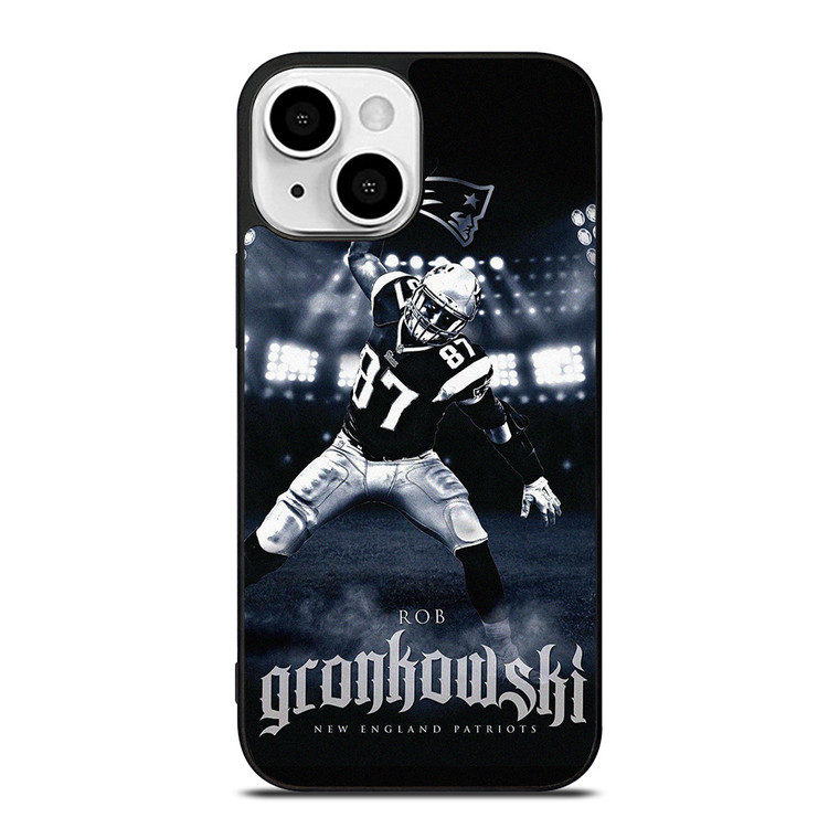 NEW ENGLAND PATRIOT ROB GRONKOWSKI FOOTBALL iPhone 13 Mini Case Cover