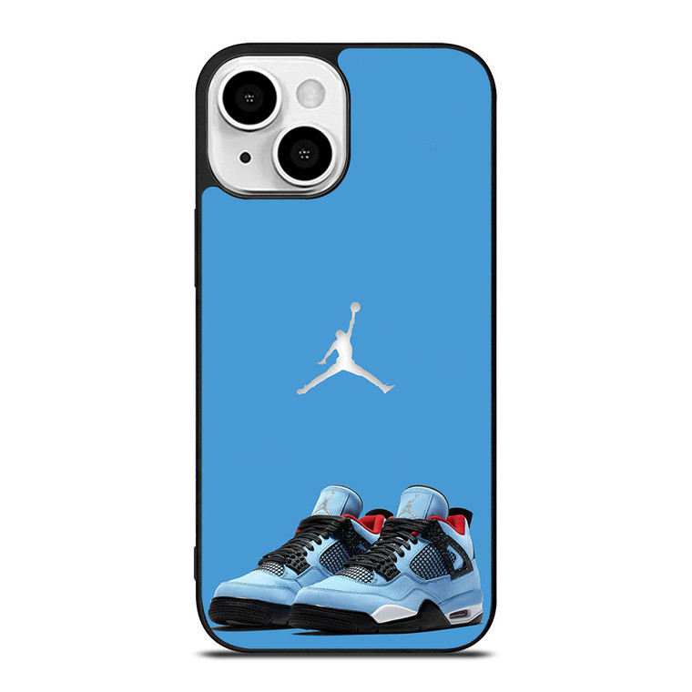 NIKE AIR JORDAN TRAVIS SCOTT BLUE iPhone 13 Mini Case Cover