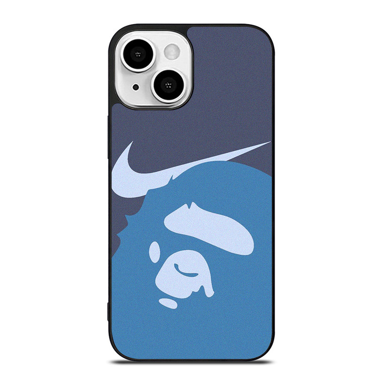 NIKE BAPE BLUE iPhone 13 Mini Case Cover