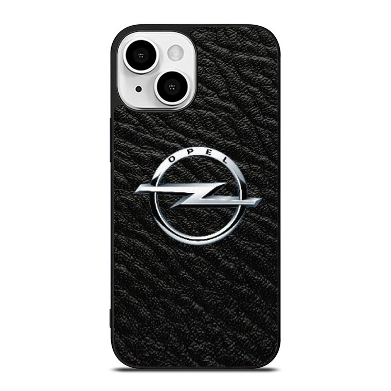 OPEL LEATHER LOGO iPhone 13 Mini Case Cover