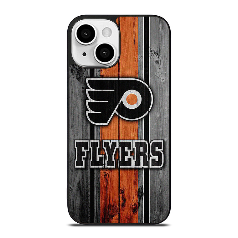 PHILADELPHIA FLYERS HOCKEY WOOD LOGO iPhone 13 Mini Case Cover