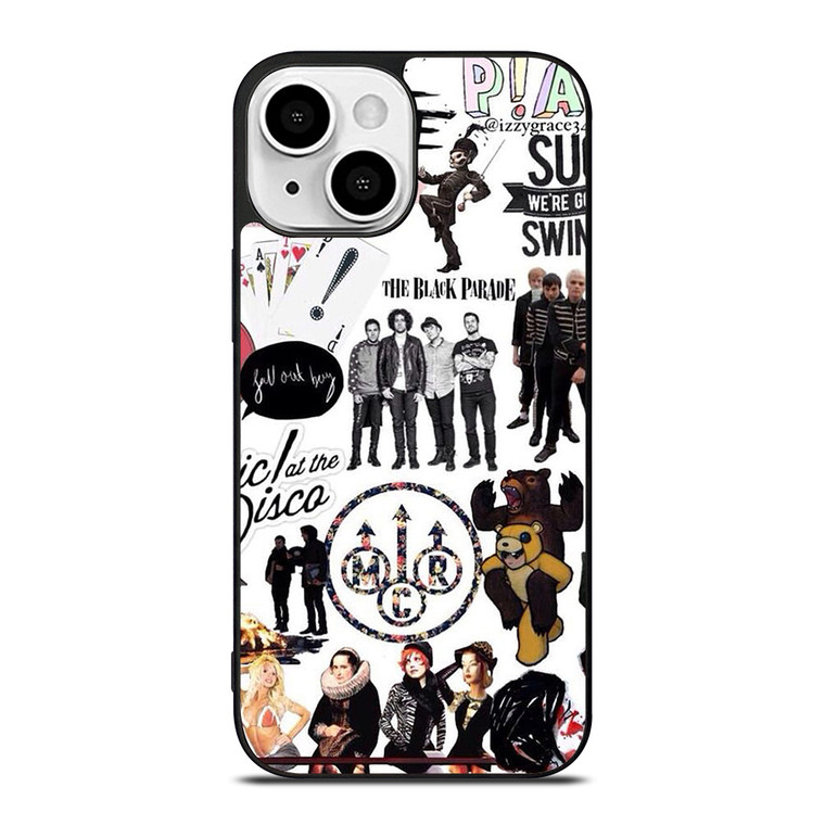POP PUNK ROCK BAND COLLAGE iPhone 13 Mini Case Cover