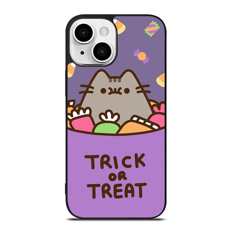 PUSHEEN THE CAT HALLOWEEN TRICK OR TREAT iPhone 13 Mini Case Cover