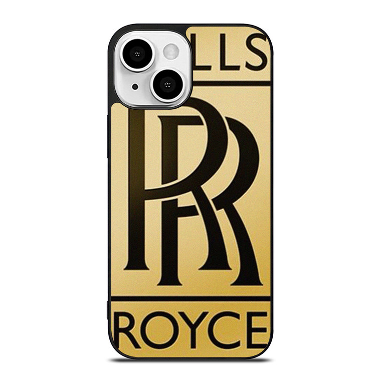 ROLLS ROYCE GOLD LOGO iPhone 13 Mini Case Cover