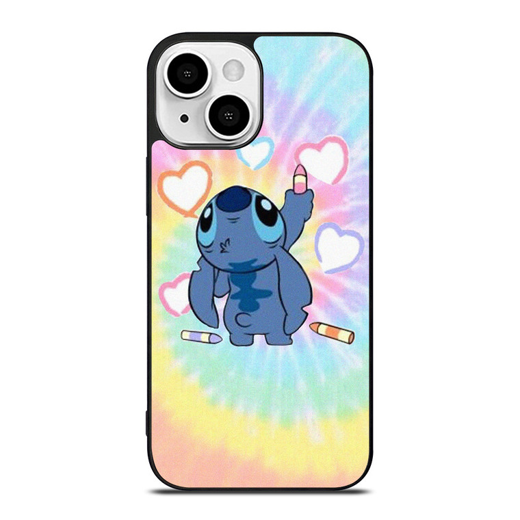 STITCH CARTOON TIE DYE PATTERN iPhone 13 Mini Case Cover