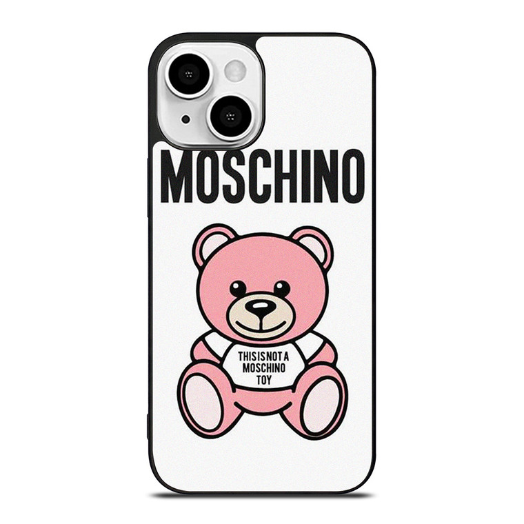 THIS IS NOT MOSCHINO TOY BEAR PINK iPhone 13 Mini Case Cover THIS IS NOT MOSCHINO TOY BEAR PINK iPhone 13 Mini Case Cover