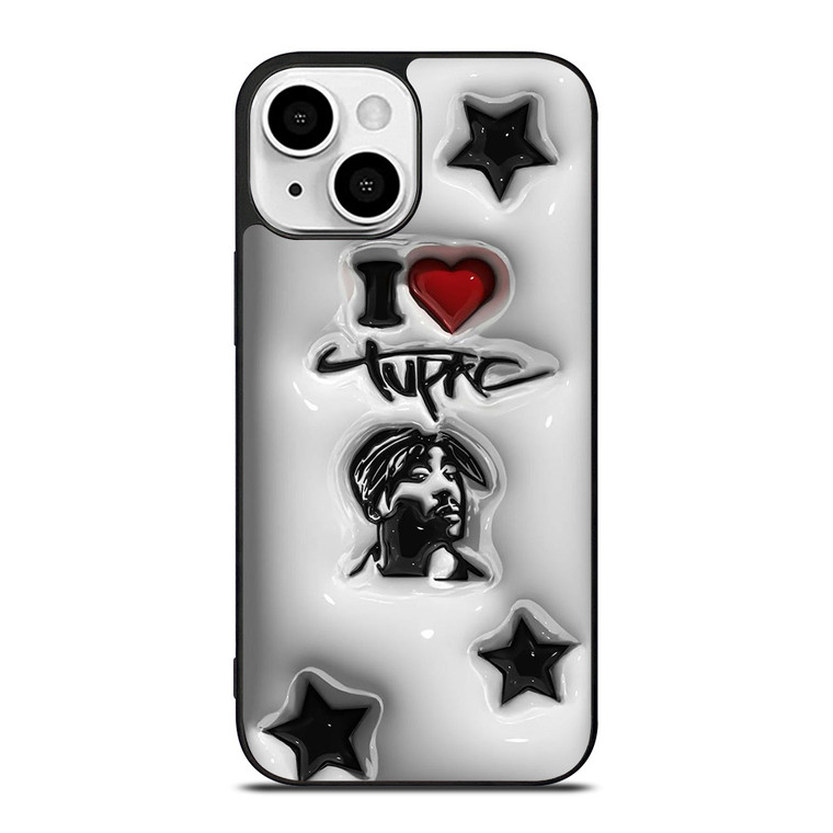 TUPAC SHAKUR RAPPER PLASTIC ART iPhone 13 Mini Case Cover