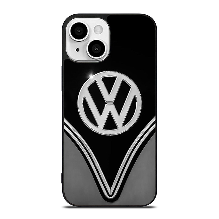 VW VOLKSWAGEN BLACK CHROME EMBLEM iPhone 13 Mini Case Cover