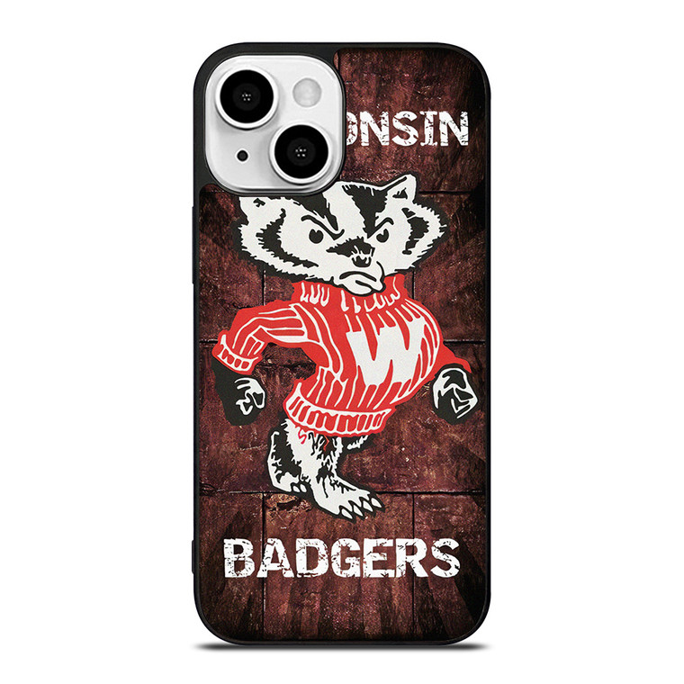 WISCONSIN BADGERS RUSTY SYMBOL iPhone 13 Mini Case Cover