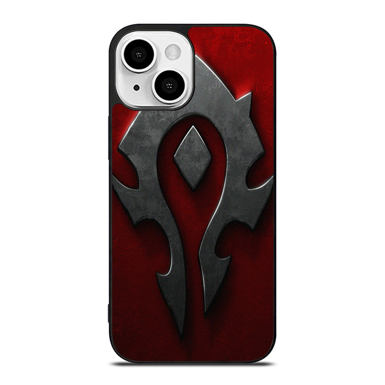 WORLD OF WARCRAFT HORDE BLACK LOGO iPhone 13 Mini Case Cover