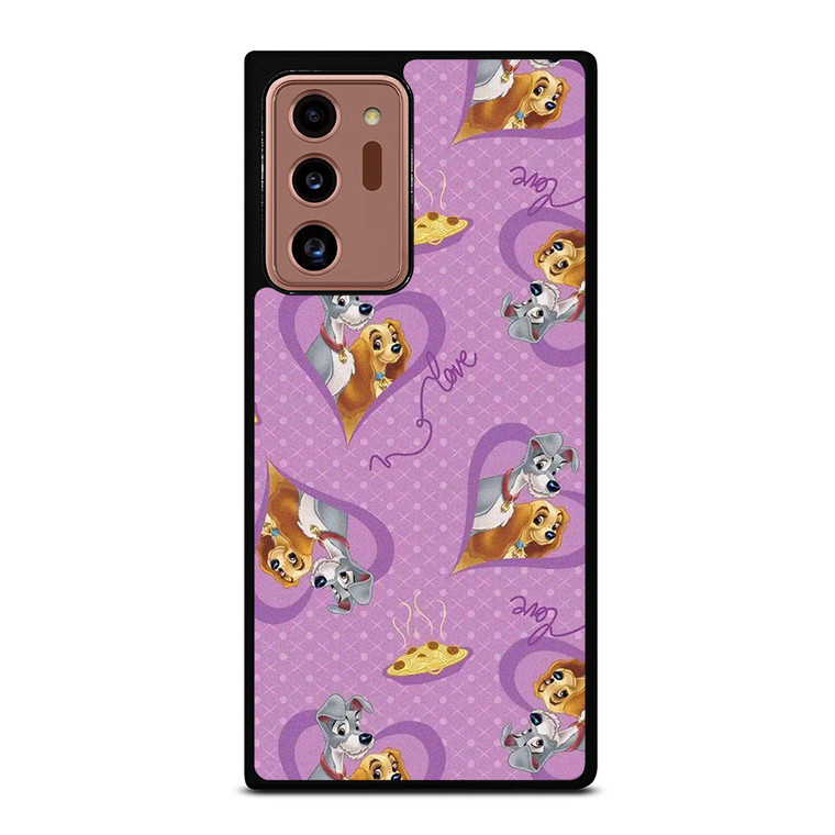 DISNEY LADY AND THE TRAMP PATTERN CARTOON Samsung Galaxy Note 20 Ultra Case Cover