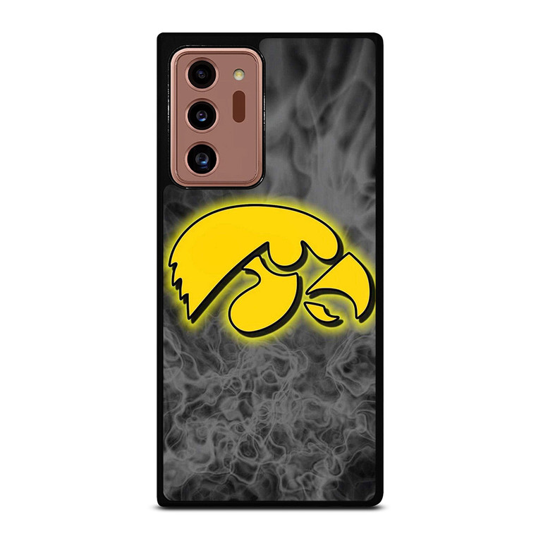 IOWA HAWKEYES SMOKE EMBLEM Samsung Galaxy Note 20 Ultra Case Cover